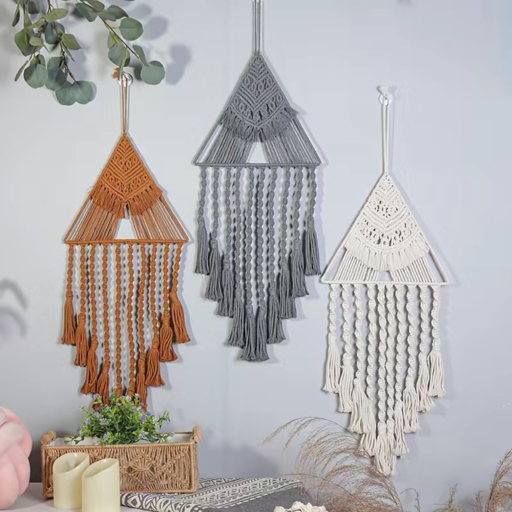 Modern Boho Macramé Fiber Art, Wall Decor Handcrafted & Knotted 2Perfection